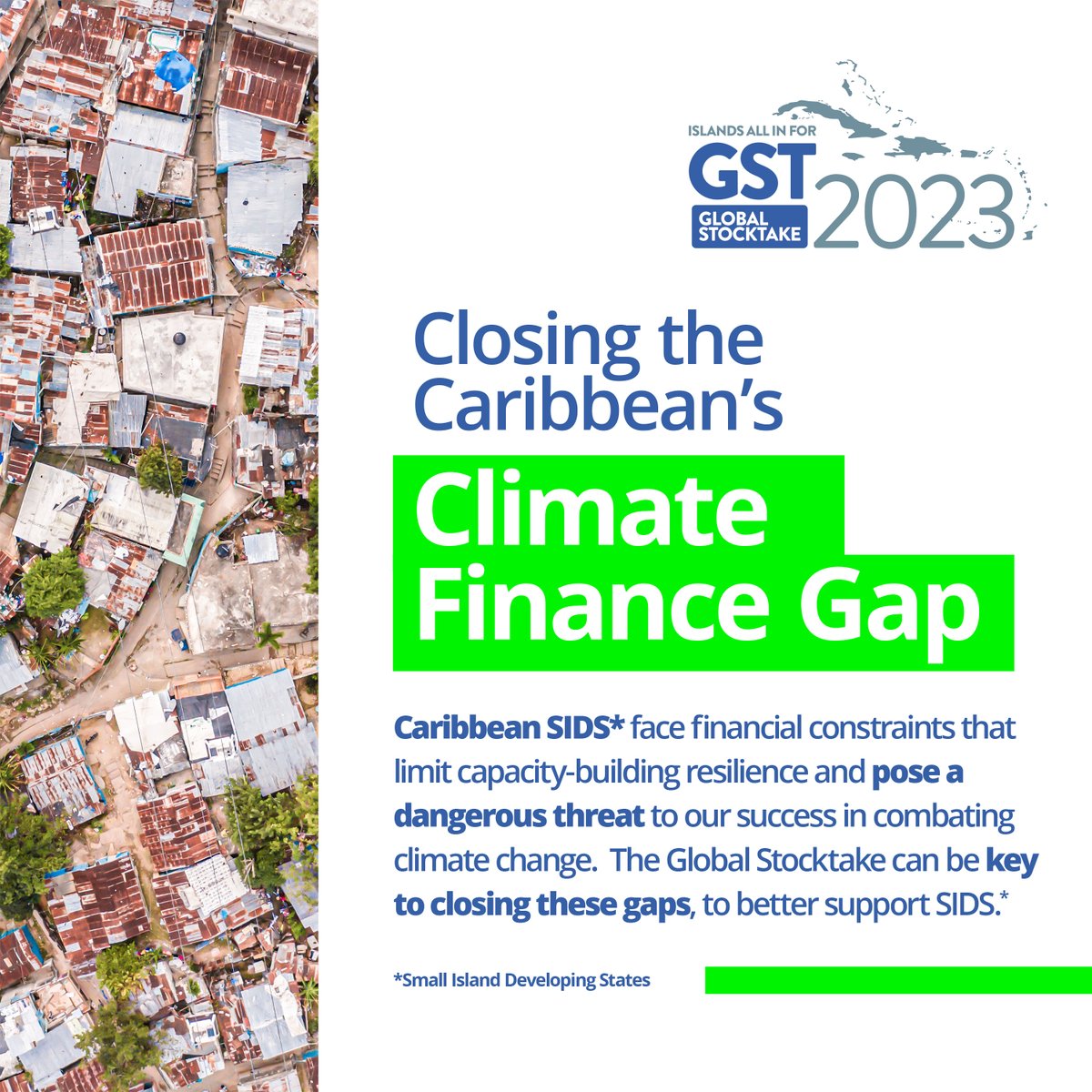 What does finance have to do with #climatechange?🤔
#Adaptation needs are > available finance for #SIDS.
 
The #GlobalStocktake can be key to bringing gaps to light, a critical step toward getting the support from the international community to safeguard lives and livelihoods.