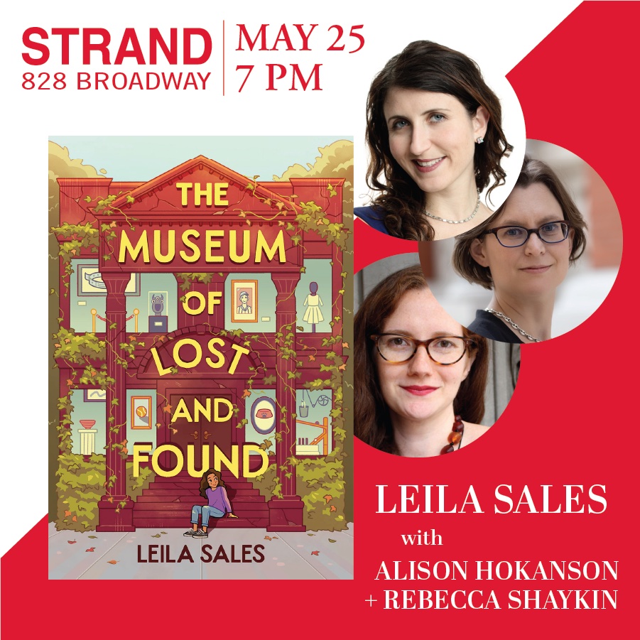 Tomorrow I will be at @strandbookstore, discussing museum curation as it plays out both in the real world and in fiction, with curators from @metmuseum and @TheJewishMuseum. If you like books, museums, or both, you should come!