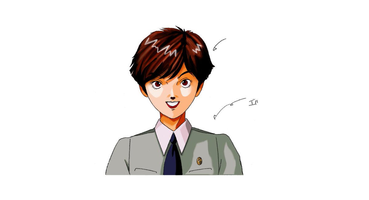 tan_costi's tweet photo. I tried coloring one of the pieces of concept art for the Persona 1 portraits. Pretty happy with the result https://t.co/L0fTfcHT2U
