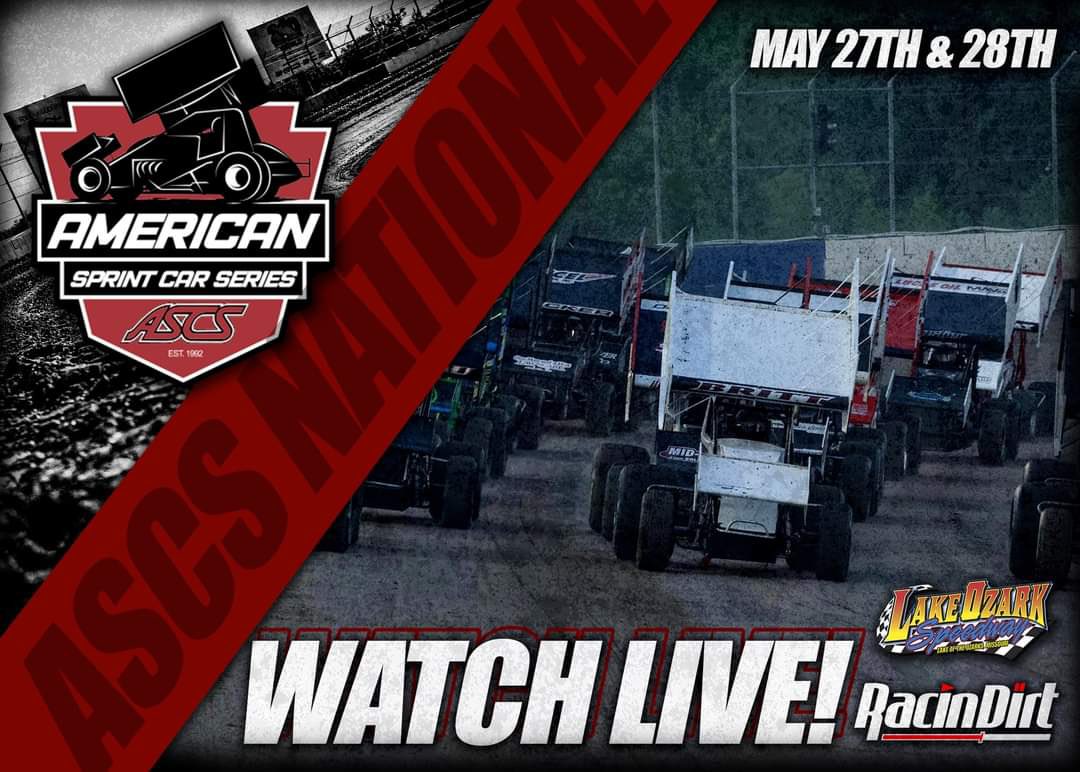 Saturday and Sunday <a href="/ASCSRacing/">American Sprint Car Series</a> invades Lake Ozark Speedway!
