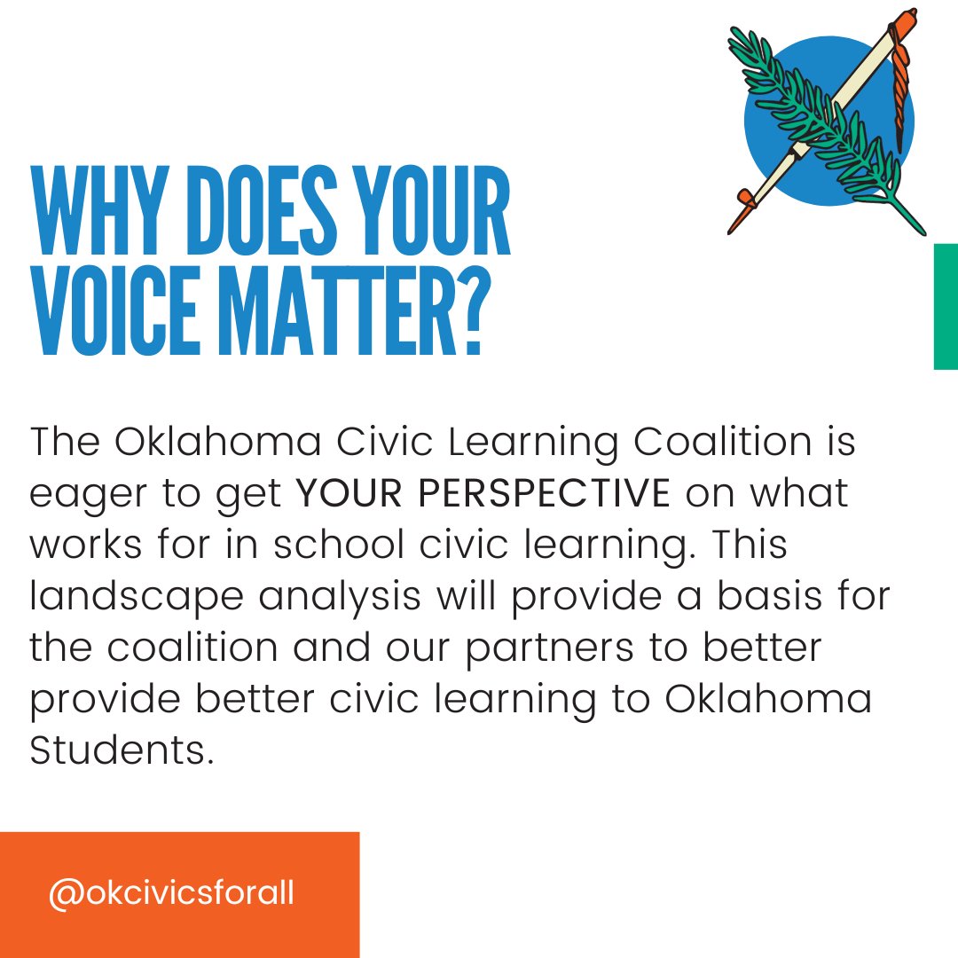 🚨🚨🚨We've launched our Landscape Analysis to identify the best practices that promote equitable outcomes in civic learning. Please take a few minutes to complete our survey! This survey will help inform our future policy &amp; advocacy goals. Heres the link: docs.google.com/forms/d/e/1FAI…