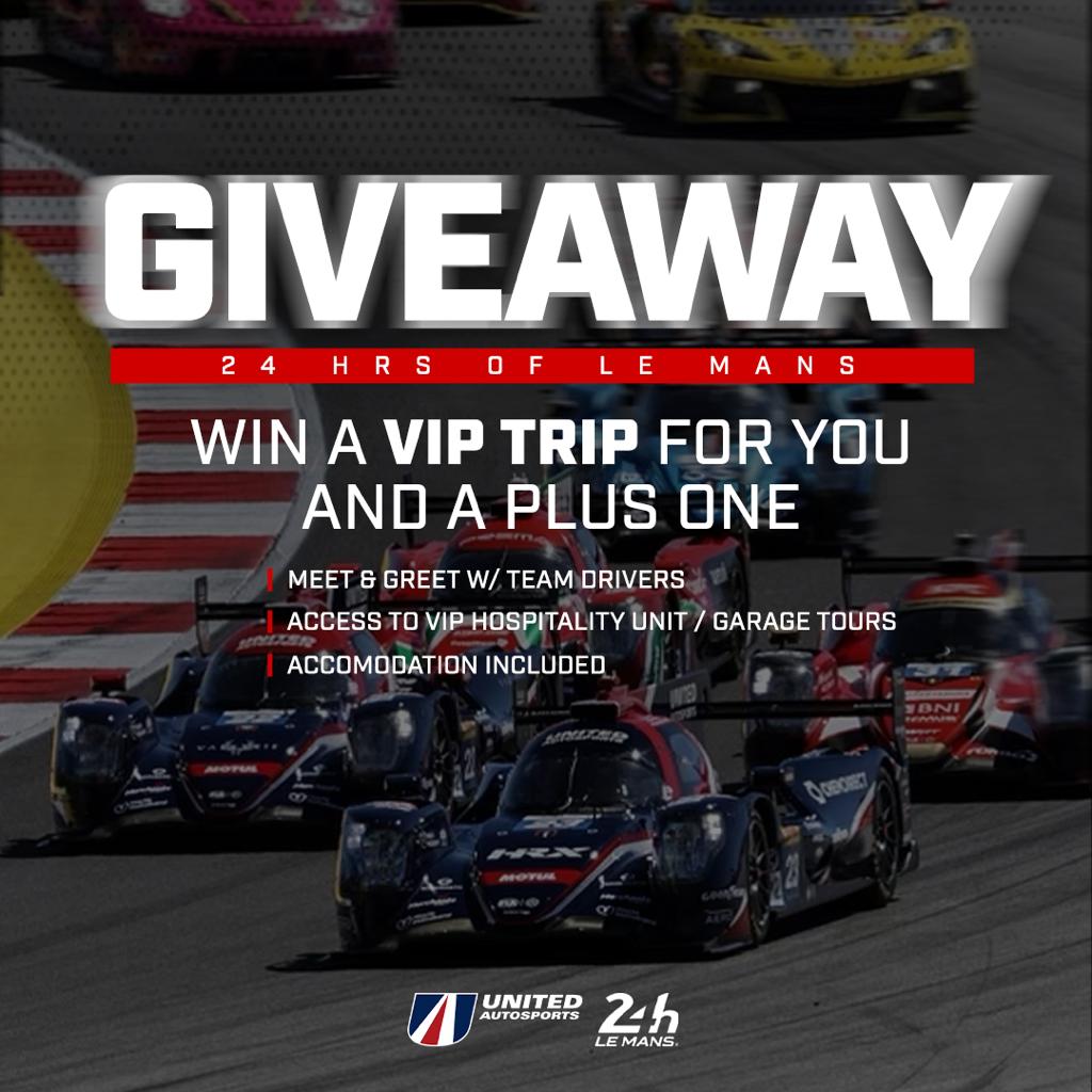 Want to come and hang out with us at the 24 Hours of Le Mans? We've got a mega giveaway live on Instagram. Check it out ... instagram.com/p/CsoVFqztRBV/ #BeUnited #LeMans24 #WEC #giveaway