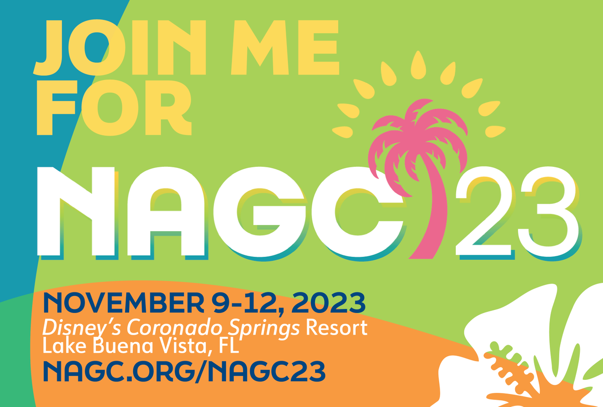 So excited to share more about Designing Appropriate Online Learning Experiences for Gifted Students at NAGC23, at DISNEY’S CORONADO SPRINGS Resort. Sign up to join me at nagc.org/nagc23! #gifteded #giftedminds