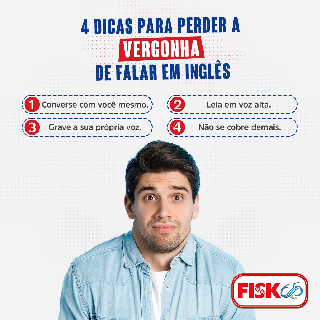 fiskoficial's tweet photo. Chegou a hora de deixar a vergonha de lado e mostrar todo o seu potencial em inglês! 🗣️✨
Essas são algumas dicas valiosas que certamente ajudarão você a superar qualquer receio na hora de falar. 🚀💪
#FiskTips #Fisk65Anos #SeuSucessoFazANossaHistória https://t.co/70wWpnm8zu
