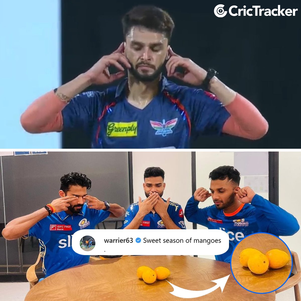 Cricketracker's tweet photo. What goes around, comes around 🥭

📸: Star Sports