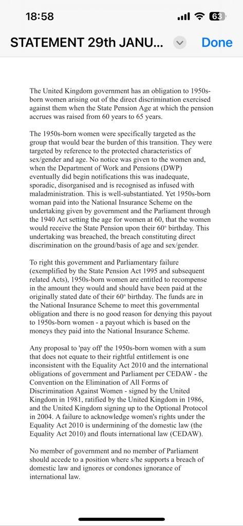 @Peston
@itvpeston
@RLong_Bailey
Why is compensation for #Maladministration against #50sWomen going to be totally inadequate?
Because the real issue has been #DirectDiscrimination all along! 
See statement below

The #PHSO can't provide #justice, that is down to #Parliament