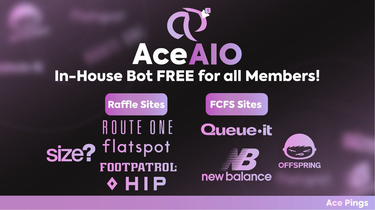 AceAIO - In-House Bot FREE for all Members!

Join AcePings today - Link in bio

#aio #newbalance #release #upcoming #upcoming #sneakerhead #fashion #financialfreedom #routeone #flatspot #footpatrol #hip #size #queueit #offspring #reselling #reseller #ukcookgroup