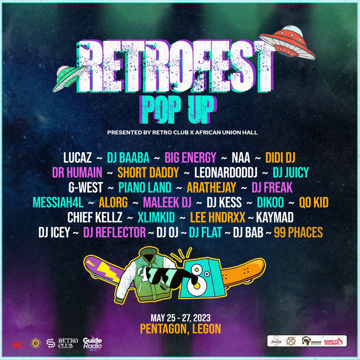 Retro Club is bringing some friends to Pent Hall Week!! 🛹🔊