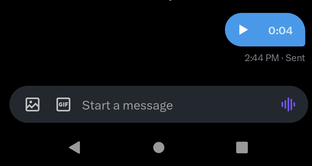 TWITTER NOW HAS VOICE NOTES (in DMs).

Accessibility win!

#accessibility #DisCo #NEISvoid