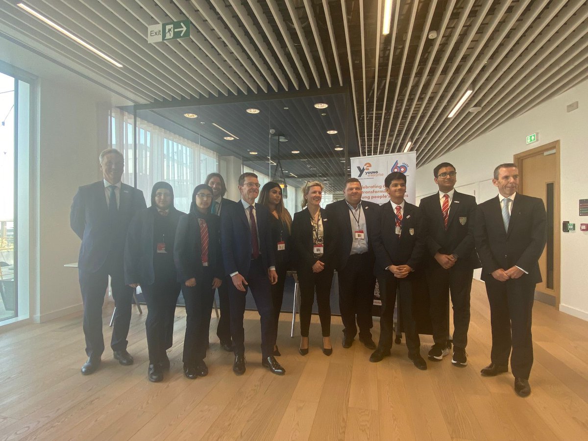 ABIlsley's tweet image. So proud of our students today they were a credit to the school and treated so well. Thank you Young Enterprise in inviting us to your 60th birthday celebrations at HSBC Birmingham with the Major Andy Street. #ye #youngenterprise