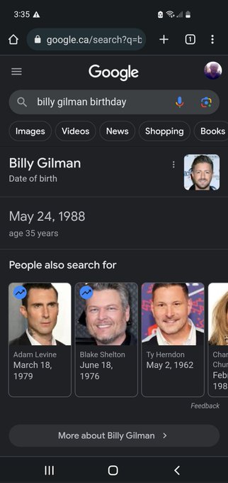Happy Birthday Billy Gilman 