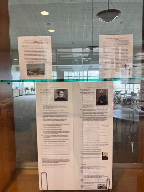 StPetersMendota's tweet photo. Before Founder's Month is over, don't forget to stop by the display in the hallway by the Heritage Center to learn more about our parish history! https://t.co/xdyOyI327D
