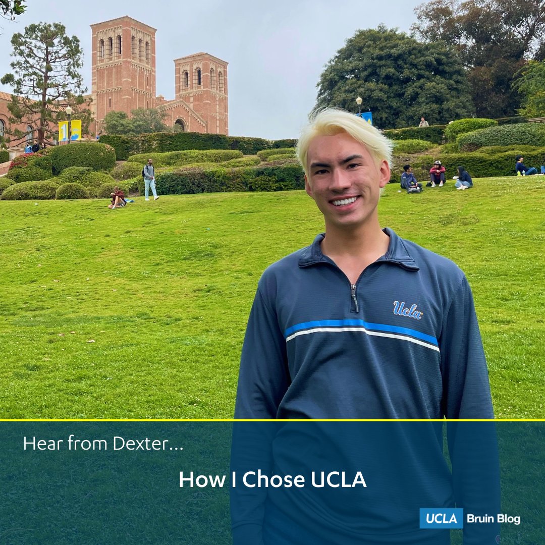 UCLAAdmission's tweet photo. Read about Dexter's transfer experience in today's #BruinBlog 💻 ✏️ 🐻  https://t.co/PfrGz71TcO

Dexter transferred from Santa Monica College and is studying Public Affairs! https://t.co/kzlwnHbWCY