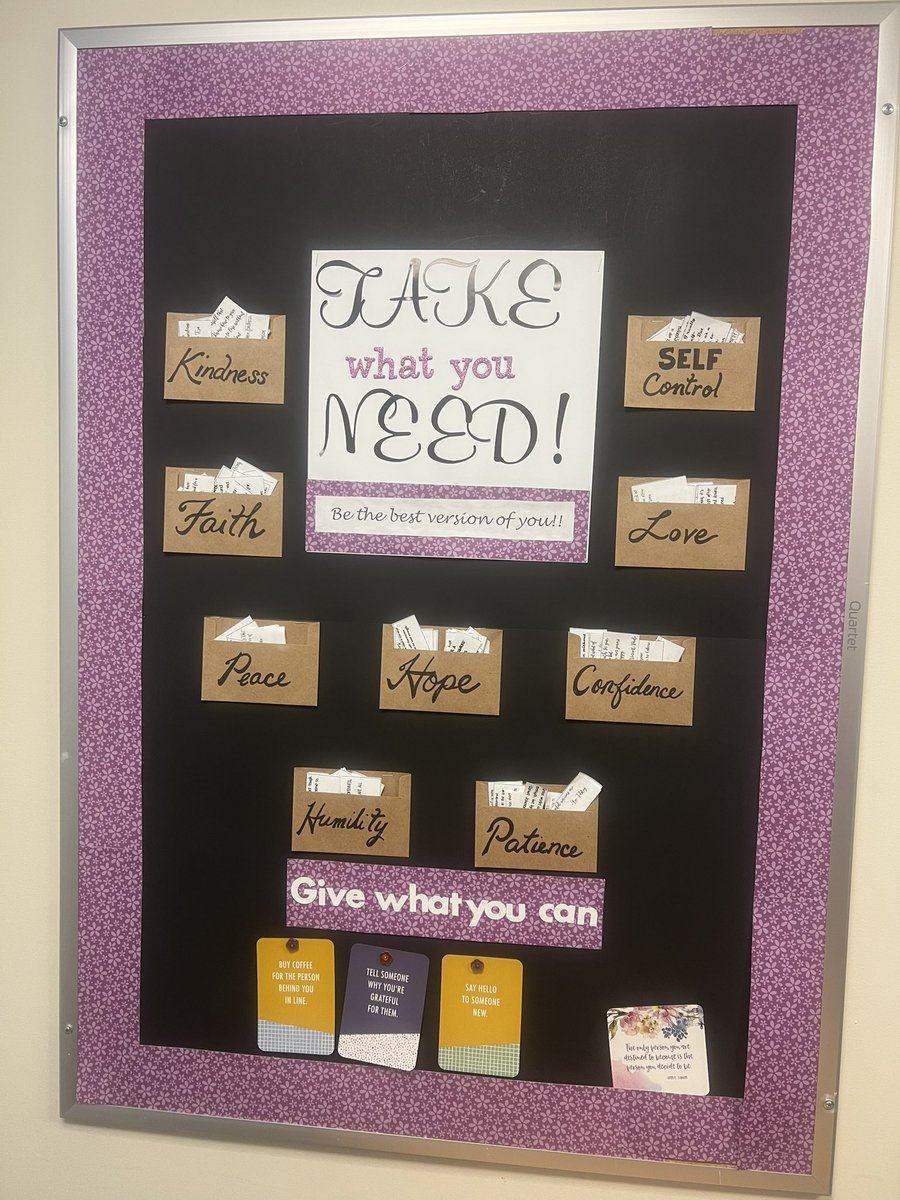 #TakeWhatYouNeed #GiveWhatYouCan Gratitude Board in #NYPHudsonValley PACU … need to fill your bucket, take one… have something to give, pay it forward!!  #gratitudedaily