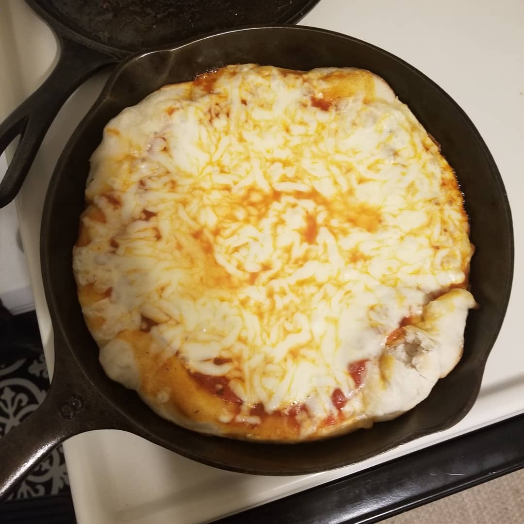 Trash_BBQ's tweet photo. It's that time again! Smash or Pass! This time we're going away from the bbq and we're going in the kitchen with some good ole cast iron pizza! #trashpandabbq #smashpass #castiron #pizza https://t.co/GT4QoUZTaq
