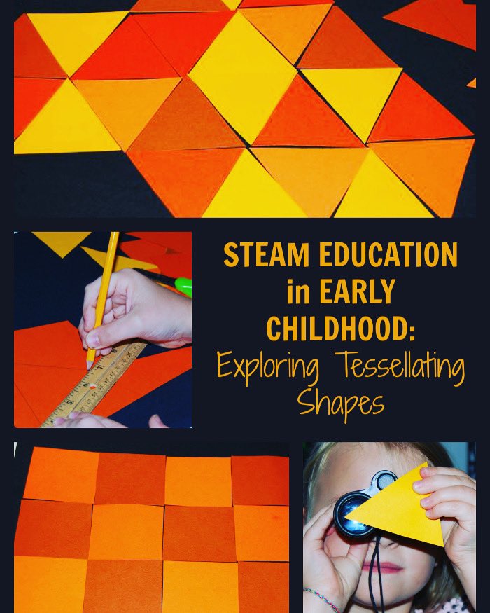pschooltoolbox's tweet image. STEAM Explorations in Early Childhood: Tessellating Shapes! Come play and learn this summer. thepreschooltoolboxblog.com/steam-explorat… #STEMeducation #STEAMeducation #earlychildhoodeducators