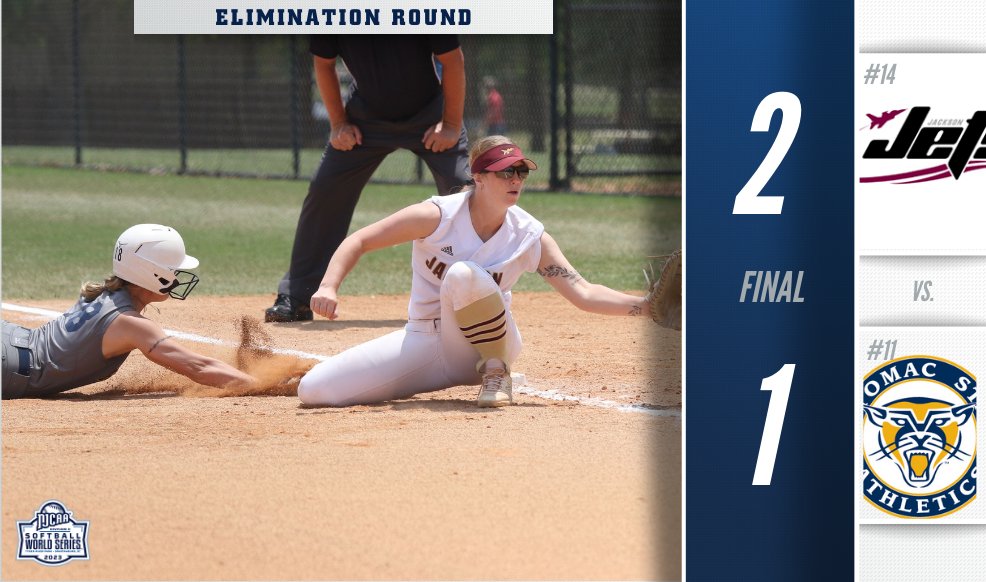 🚨Jackson advances in the 2023 #NJCAASoftball DII World Series with a 2-1 victory against Potomac State!

💻njcaa.org/championships/…