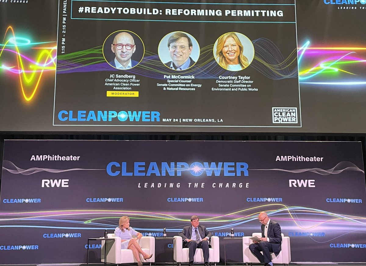 thegothickale's tweet image. Federal permitting reform is front &amp;amp; center at @USCleanPower’s #CLEANPOWER2023