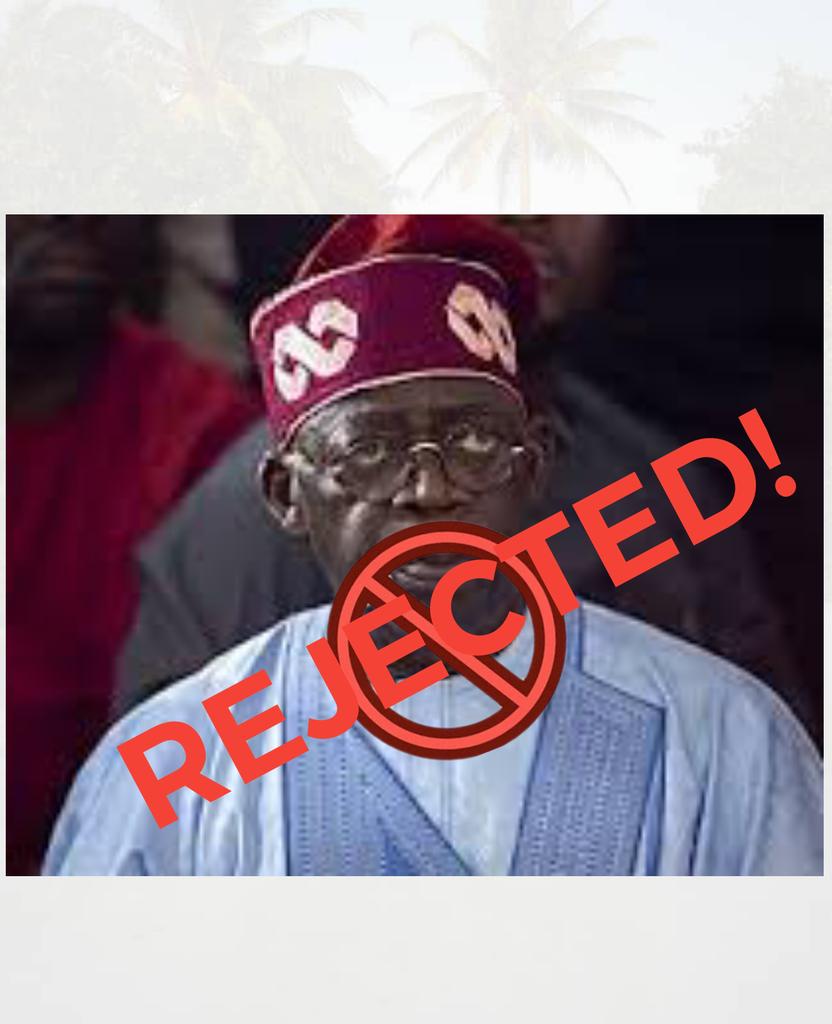 We've rejected the Druglord he can't be my president
#ConcludeTribunalBeforeMay29th
#Tinubu4Prison