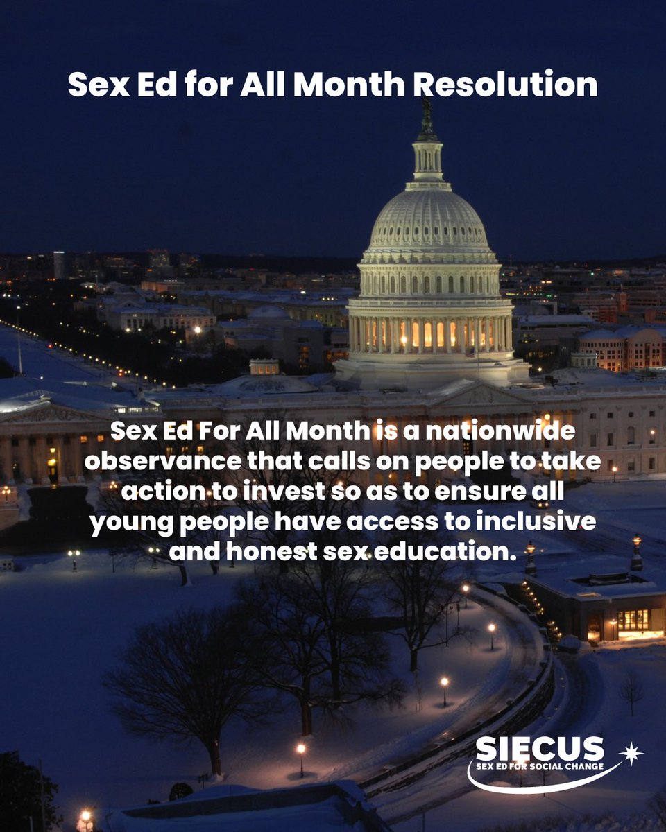 SIECUS's tweet photo. In addition to the reintro of #REAHYA, @RepJayapal with the support of @RepBarbaraLee & @RepAdams, introduced House Resolution 432 designating May as Sex Ed for All Month.
Read more here: https://t.co/42T35Ss3bb
#SexEdforAll https://t.co/YLVEsF7T43