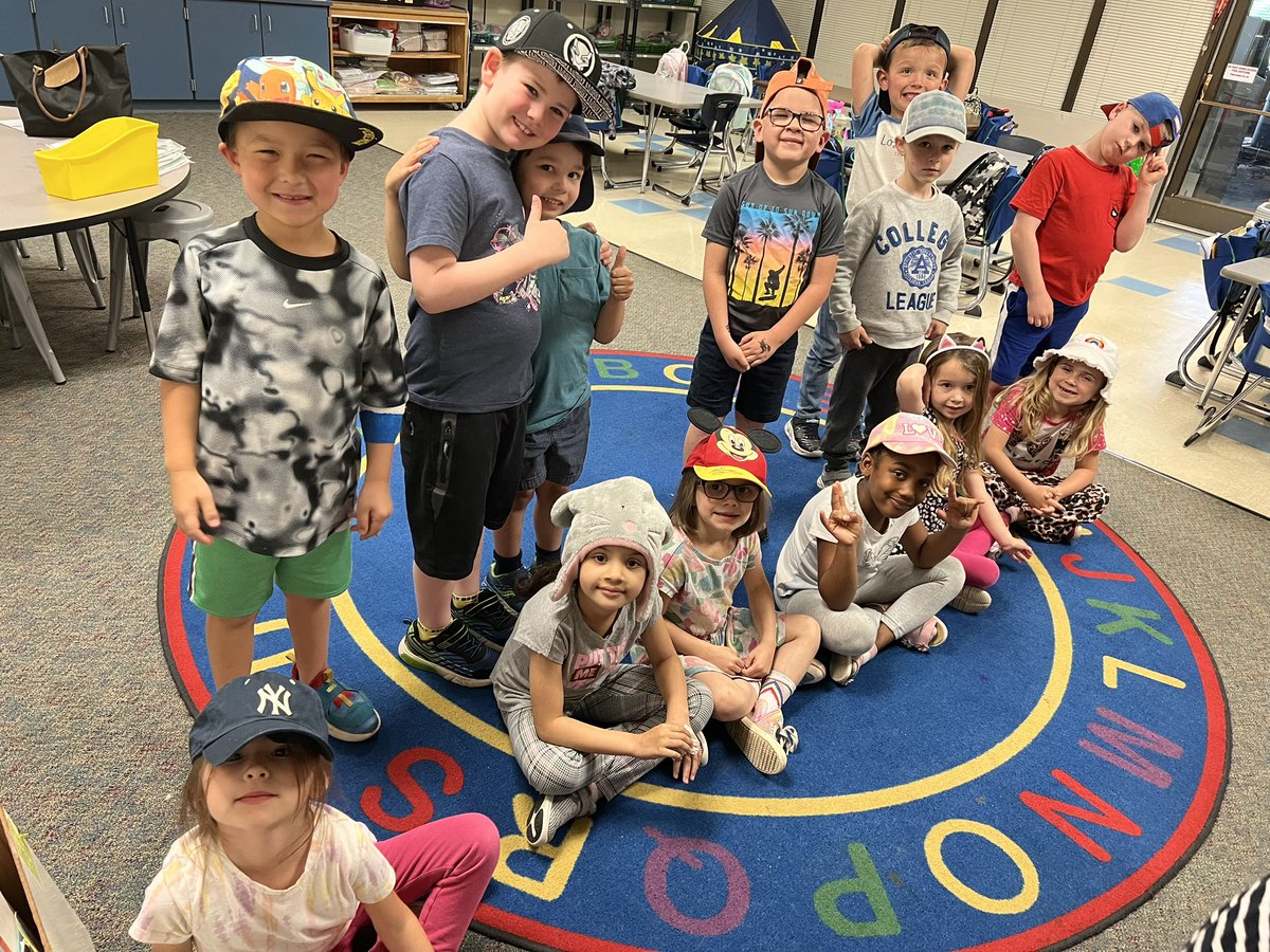 JRobinsonKinder's tweet photo. H = hats! We're super cool in our hats! G = gum &amp; F = Friendship! We're celebrating our ABC's all the way from A to Z! #ABCcelebration #EndOfYearKinders https://t.co/DOcMlefSKf