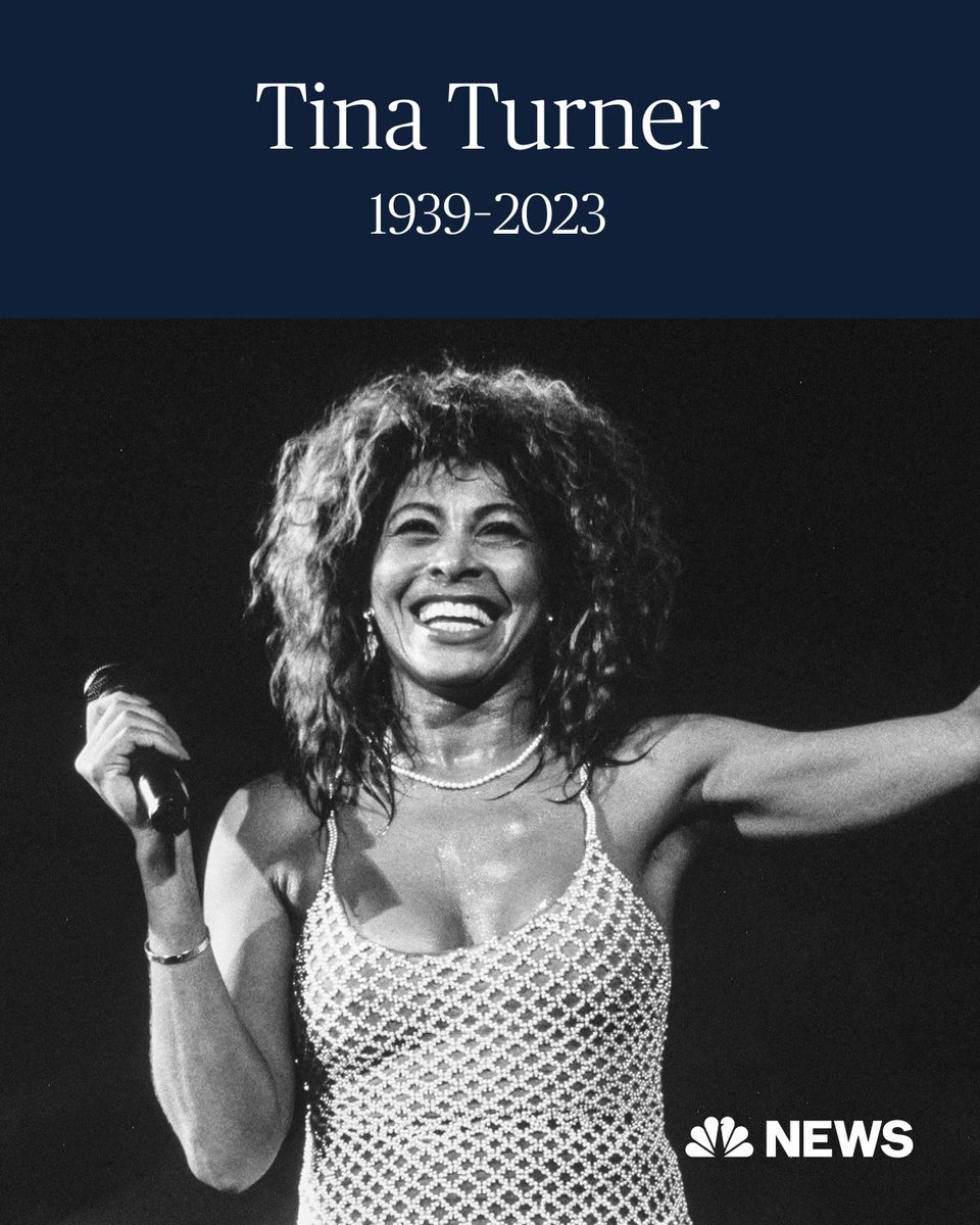 BREAKING: Tina Turner, the trailblazing “Queen of Rock 'n' Roll,” has died at 83. nbcnews.app.link/f5mdCpUk4zb