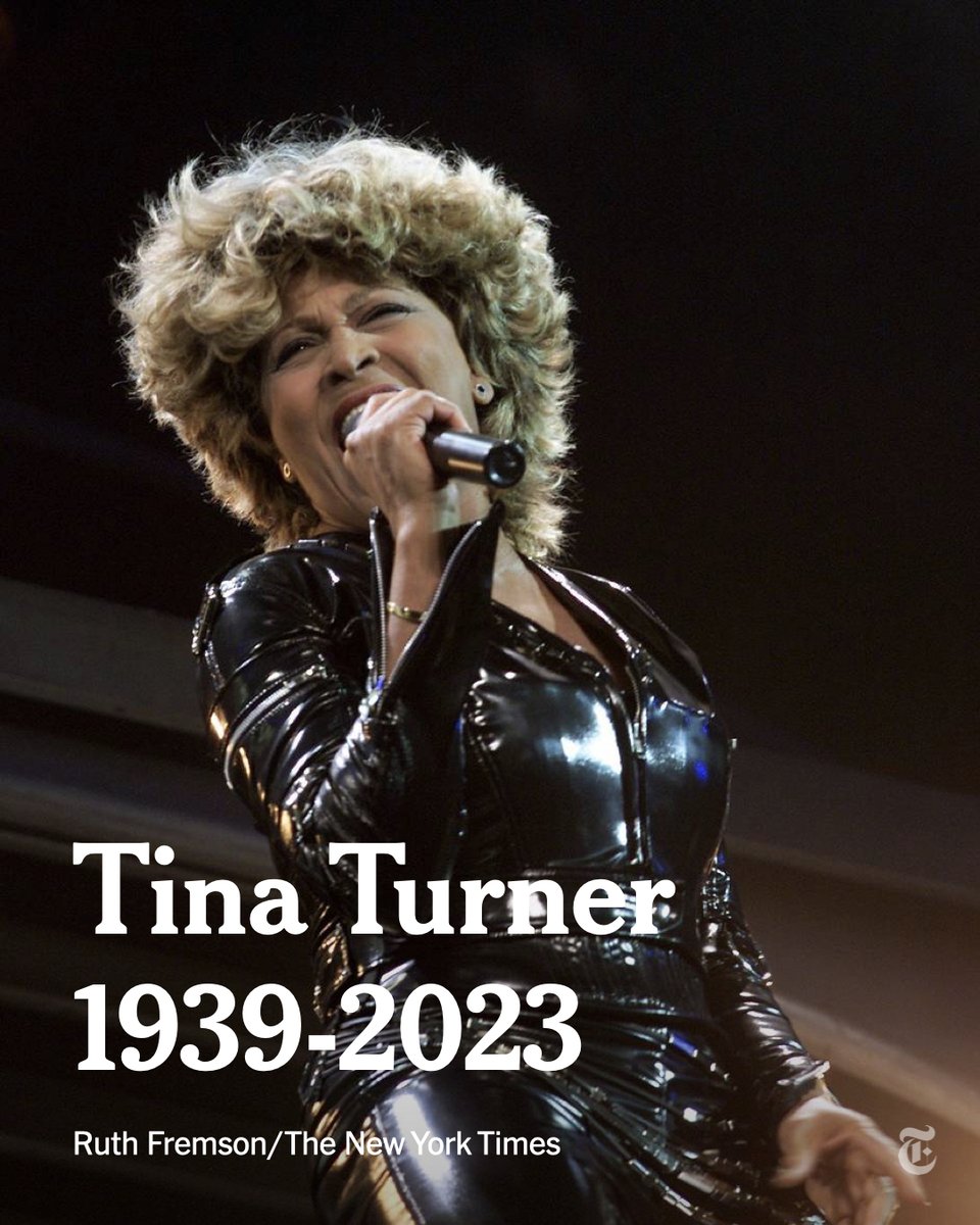 Breaking News: Tina Turner has died at 83. The powerful soul singer was one of the most successful recording artists of all time. nyti.ms/3OFs0co