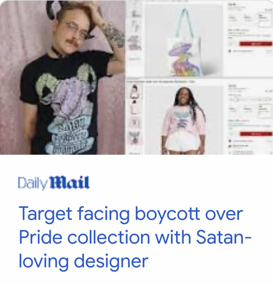rainbowbrainkty's tweet photo. Hold up…

You either care about liberty and want religious freedom or you don’t

You can’t demand freedom but ONLY for the things YOU believe and the words/thoughts you want to see

Hail *true* freedom, religious and otherwise 🌈✨

#targetboycott #Pride2023 #TargetPride #satan https://t.co/759pWhpYP0