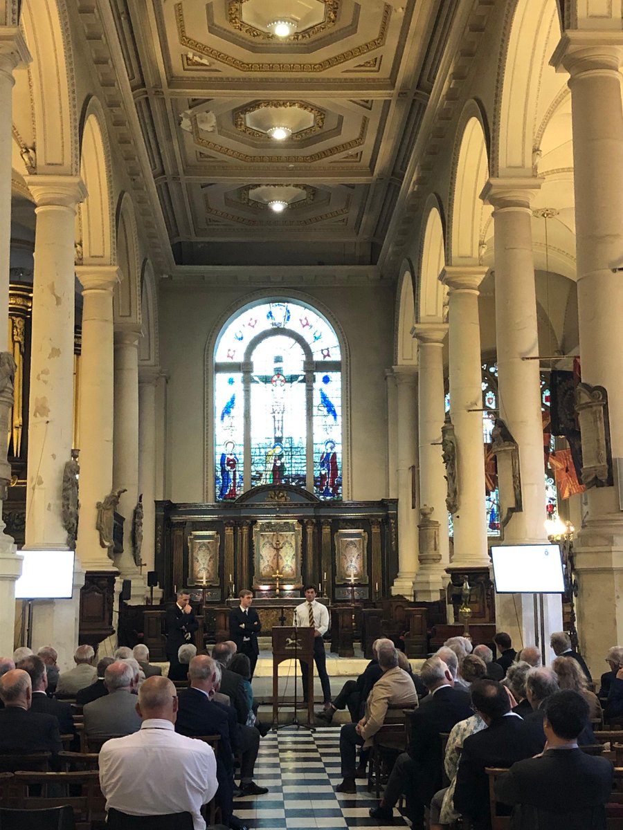 HolySepulchreUK's tweet photo. Another busy day at Holy Sepulchre - 3 services including Choral Evensong with our choir and the Royal Fusiliers Lecture this evening. It’s been a good one! #choralevensong #choralmusic #fusiliers #royalfusiliers #londonchurch https://t.co/gXQAwlVLKd