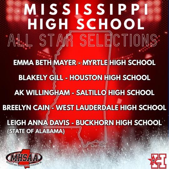 MS Bombers-Lawson (@msbomberslawson) on Twitter photo Proud of all of our players but today we celebrate those who were selected to play in the MS All-Star games and Alabama All-Star games!
<a href="/breelyncain11/">Breelyn Cain</a> <a href="/ak_willingham/">AK Willingham</a> <a href="/EmmaBethMayer1/">Emma Beth Mayer</a> <a href="/blakelygill07/">Blakely Gill</a> <a href="/LeighAnnaDavis1/">Leigh Anna Davis</a> Proud of all of our players but today we celebrate those who were selected to play in the MS All-Star games and Alabama All-Star games!
<a href="/breelyncain11/">Breelyn Cain</a> <a href="/ak_willingham/">AK Willingham</a> <a href="/EmmaBethMayer1/">Emma Beth Mayer</a> <a href="/blakelygill07/">Blakely Gill</a> <a href="/LeighAnnaDavis1/">Leigh Anna Davis</a>