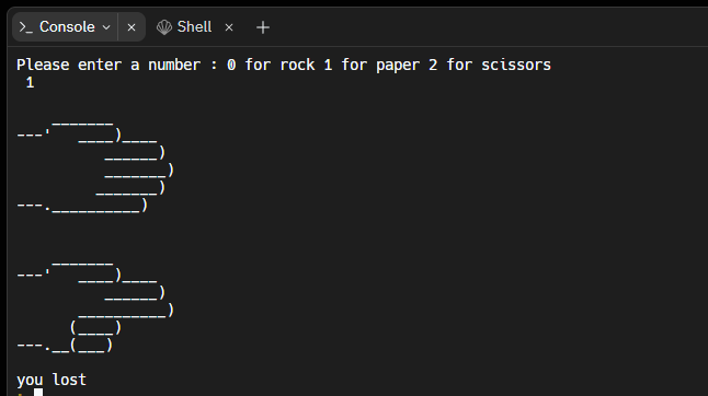 ForestryTech_SL's tweet image. #100daysofcodechallenge 
I built an Rock Paper Scissors Project and learn about python data structure lists/Random module

checkout this for game rules : wrpsa.com