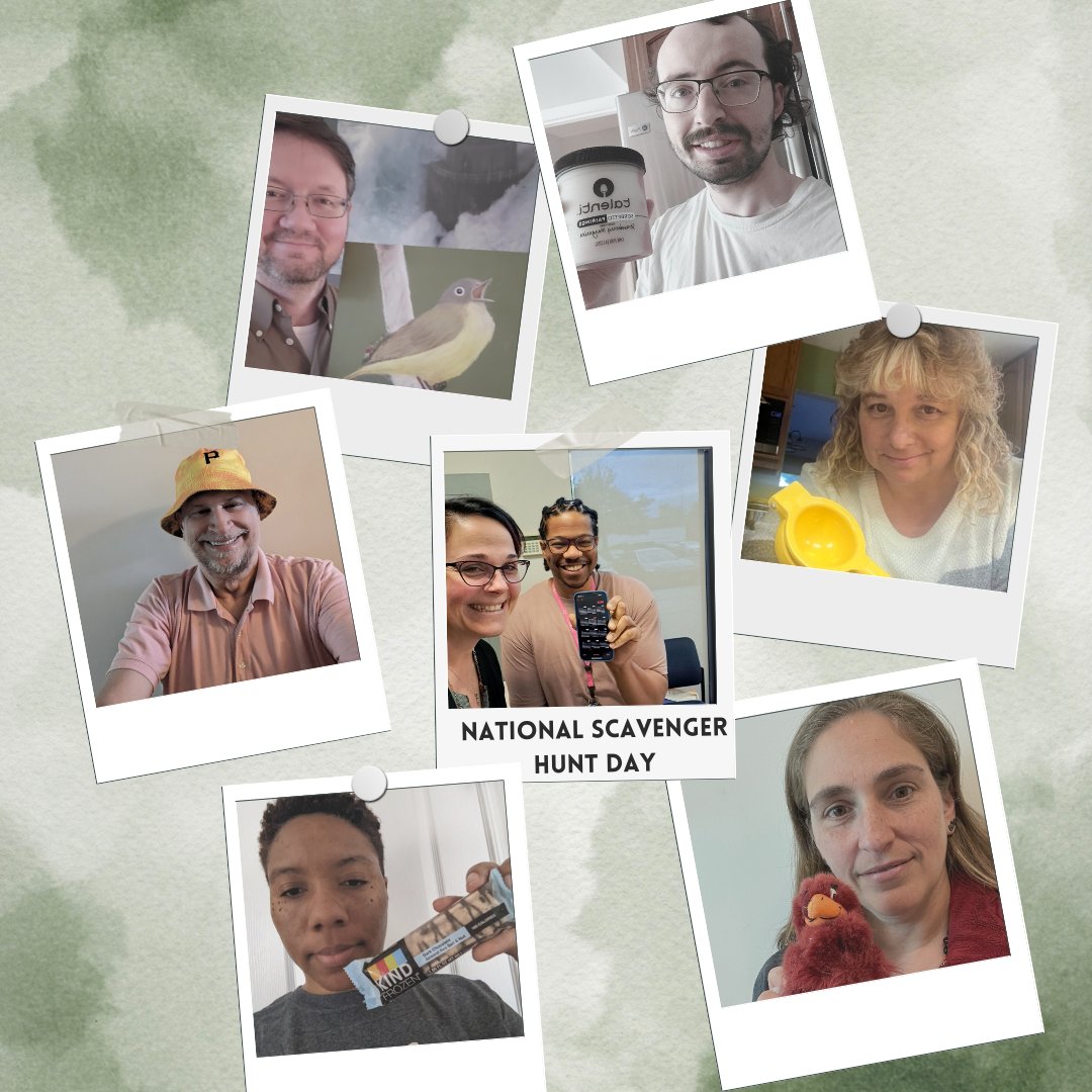 Today is National Scavenger Hunt Day, and our team has been in the midst of a month-long virtual scavenger hunt!  The team has been having a blast competing against one another in a good-hearted spirit! #nationalscavengerhuntday