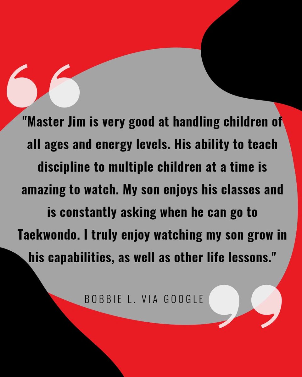 masterjimtkd's tweet image. There's nothing we love more than making sure everyone gets the attention and care they need! Let us help your child become a well-rounded martial artist.