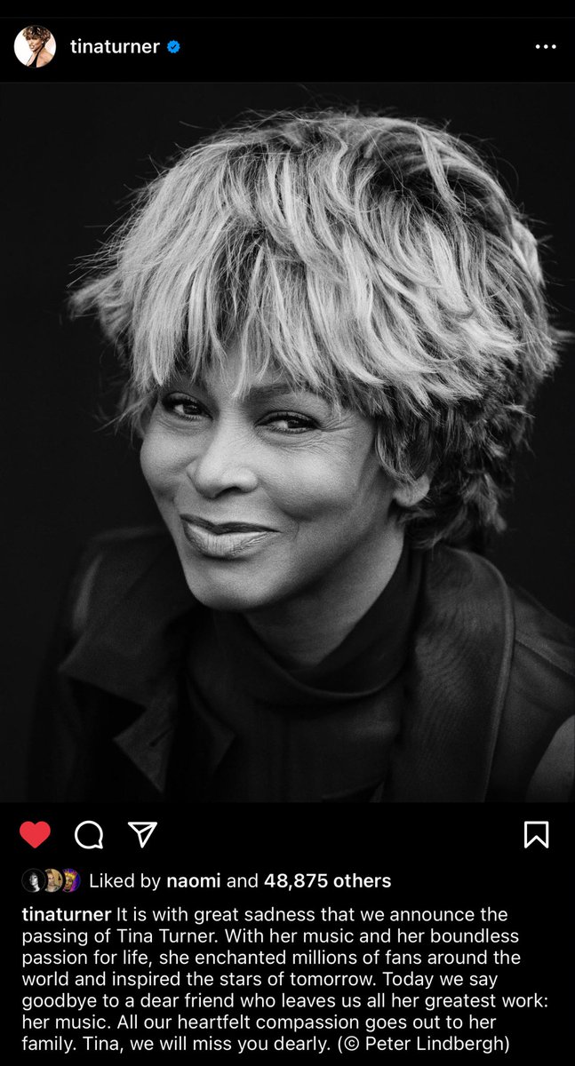hollyrpeete's tweet image. 💔💔💔💔💔💔💔💔💔💔💔💔💔
A life to celebrate…
Rest In Peace Queen Tina Turner 🙏🏾🕊️🎤