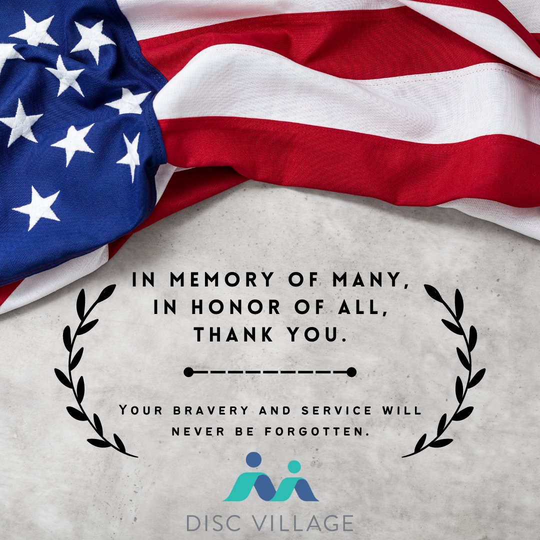 DISC Village wants to thank those who are currently serving and those who have served our country for the sacrifices that they have made. Our offices will be closed Monday, May 29th. We will be back to serve you on Tuesday, May 30th.