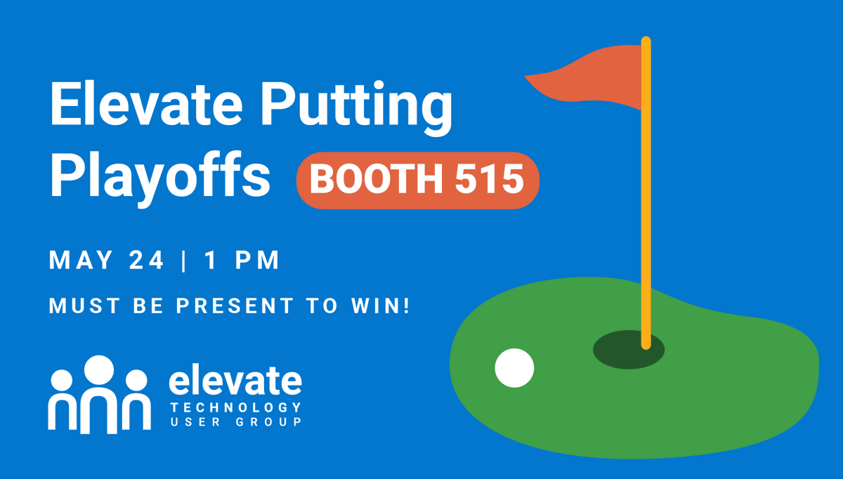 The Elevate Putting Playoffs begin in 1 hour! #ElevateTechUG #DellTechWorld