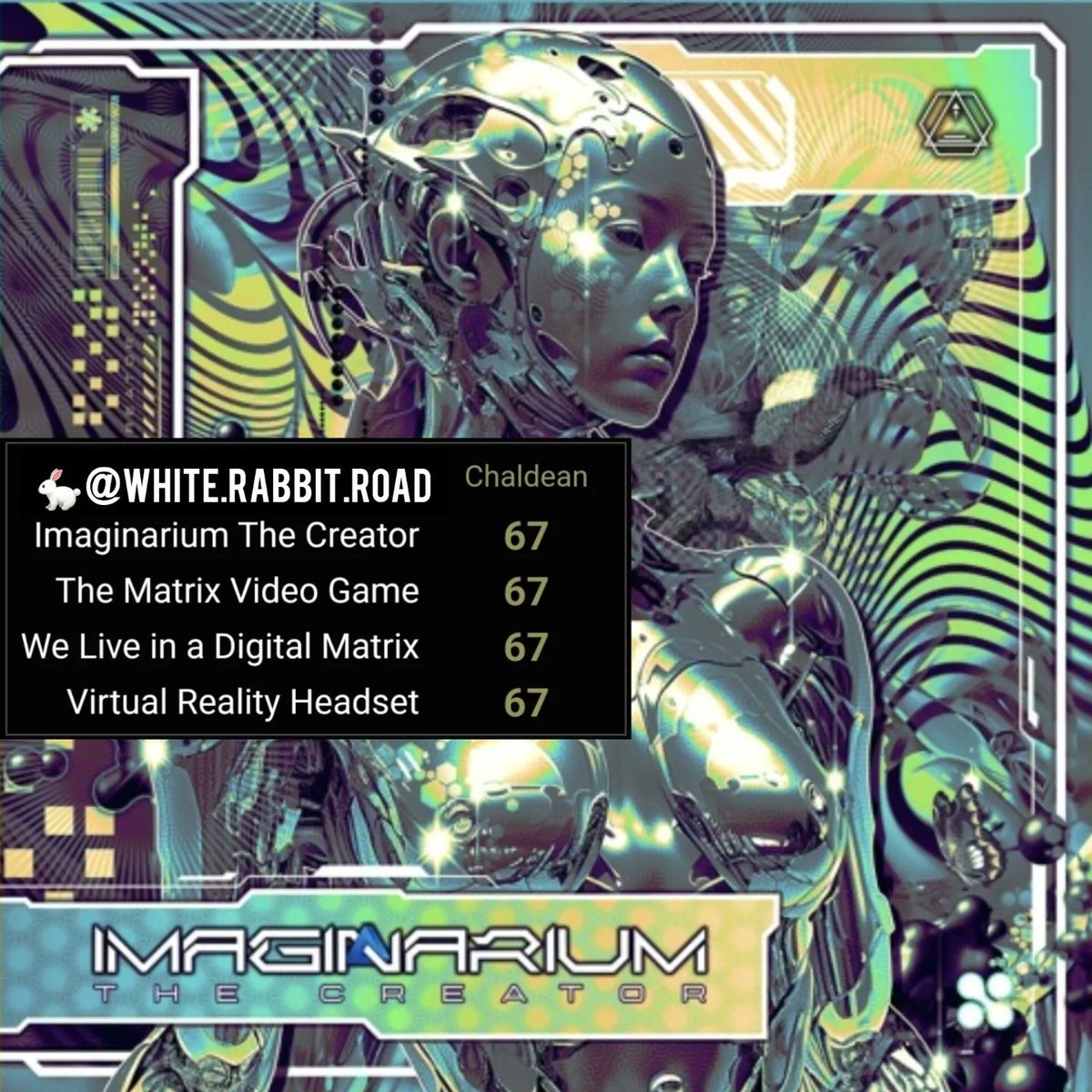 ApocalypseAlic3's tweet photo. Song I found days after my photo of Imagarium store travelling to Pandora's Box. We are Pandora inside the Box A Sim.

29 =
*IMAGINARIUM 
*YALDABAOTH 

58 =
*G = God is immagination 
*Imaginary Lamb Yaldabaoth 
*Yaldabaoth The Boss
*Puppet Master
*The Eye of God 
*Perfect Pineal https://t.co/aZvoY7PY5d