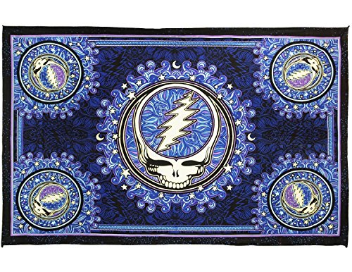 BROWSE HERE: amazon.com/dp/B07DD3H1RL?… | Sunshine Joy Grateful Dead Steal Your Face Tapestry Dan Morris Tablecloth Wall Art Beach Sheet Huge 60x90 Inches #stealyourface #discobiscuitsbend #AndersOsborne