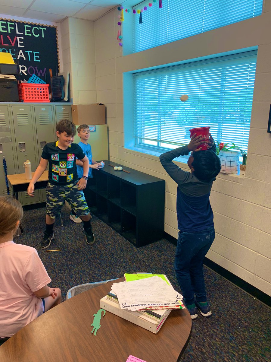 MsCliffordHES's tweet photo. Day 2: Minute to Win It Games!🥇⌚️ @HicksElementary #HicksES https://t.co/8X24YEvcxw