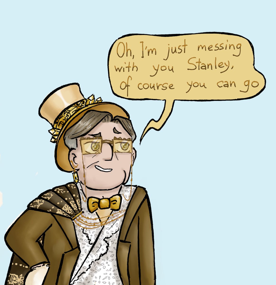 beartitled's tweet photo. (1/2)
Continuing Gala tumblr chain comic 
#tsp #TheStanleyParable #thestanleyparablefanart #thestanleyparablefanart #thestanleyparableultradeluxe #tspnarrator #tspstanley #comic #tspfandom #tspud #comics https://t.co/vlCGpfEgyR