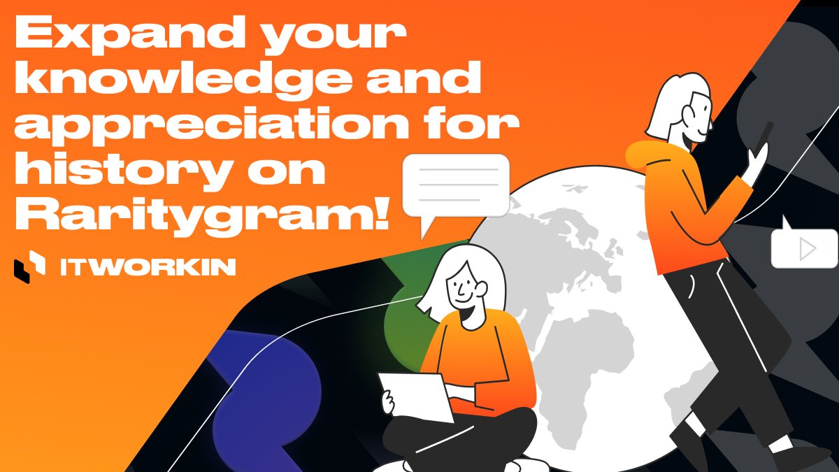 Itworkin_com's tweet photo. 📚 Raritygram transcends NFTs, offering an unparalleled educational experience. Dive into historical narratives, trivia, and fascinating facts, courtesy of Itworkin's meticulous curation. Expand your knowledge and appreciation for history on Raritygram. https://t.co/GNFp03rC9L
