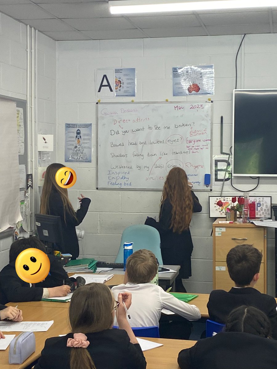 It’s been lovely to have my students ‘take the floor’ recently! 

Pictured: My year 8s performed their very creative and unique crime scripts and my year 7s annotated and taught their peers Angelou’s ‘Still I Rise’. 

Being in the pupil seat has been awesome!