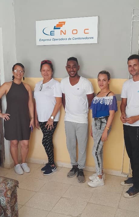Equipo de Soporte Técnico de la UIN SITRANS Ciego de Ávila de visita de trabajo en Transcontenedores Holguín . Gracias por su profesionalismo. #transcontenedoreshlg #TransporteCuba