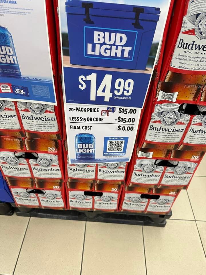 Michael_Haz's tweet image. Displays seen in two different stores in Wisconsin, a state known for drinking a lot of beer:
