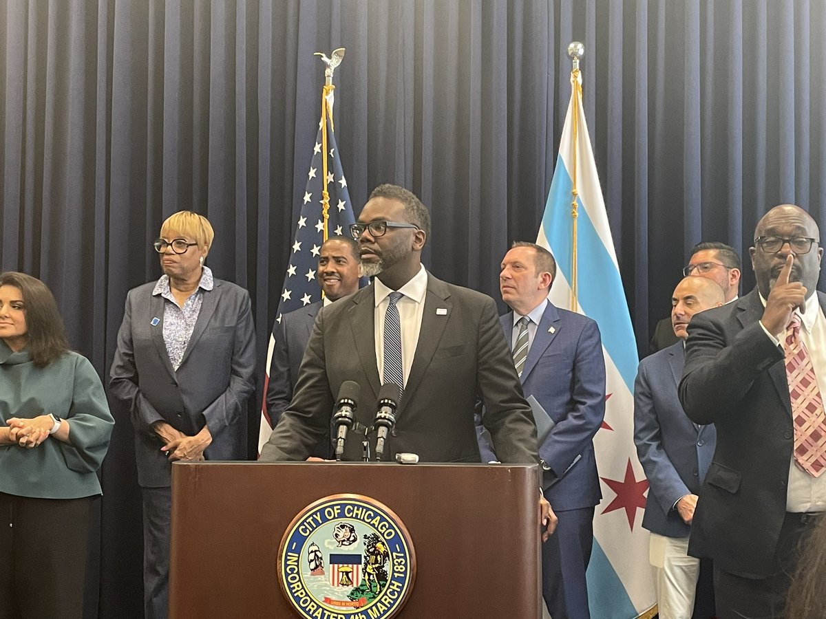 Mayor Brandon Johnson holds his first official news conference. <a href="/wttw/">WTTW - Chicago PBS</a>