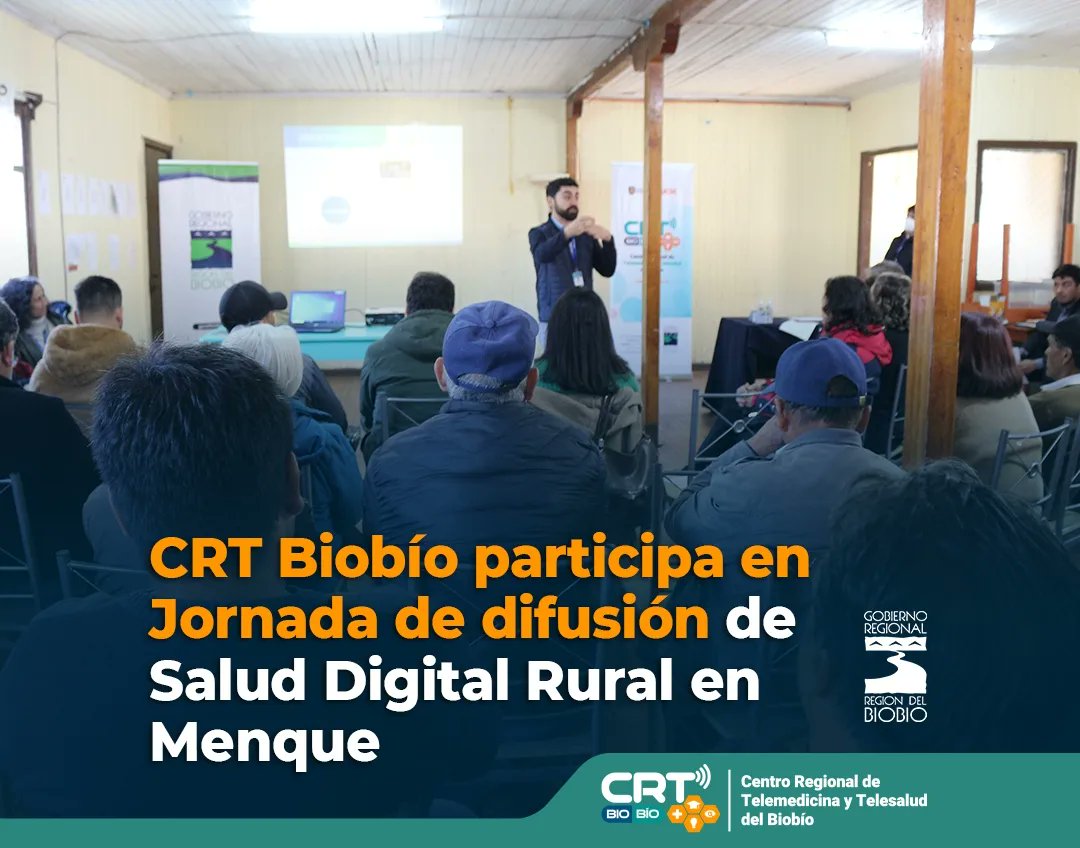 crtbiobio's tweet photo. Ayer, el equipo de #CRTBiobío visitó Menque para participar de una jornada de difusión a la comunidad del Proyecto de Salud Digital Rural, liderado por el @STalcahuano que cuenta además con la participación de la #DISAM de #Tomé y los funcionarios de la Posta. https://t.co/fFaFvnq0Am