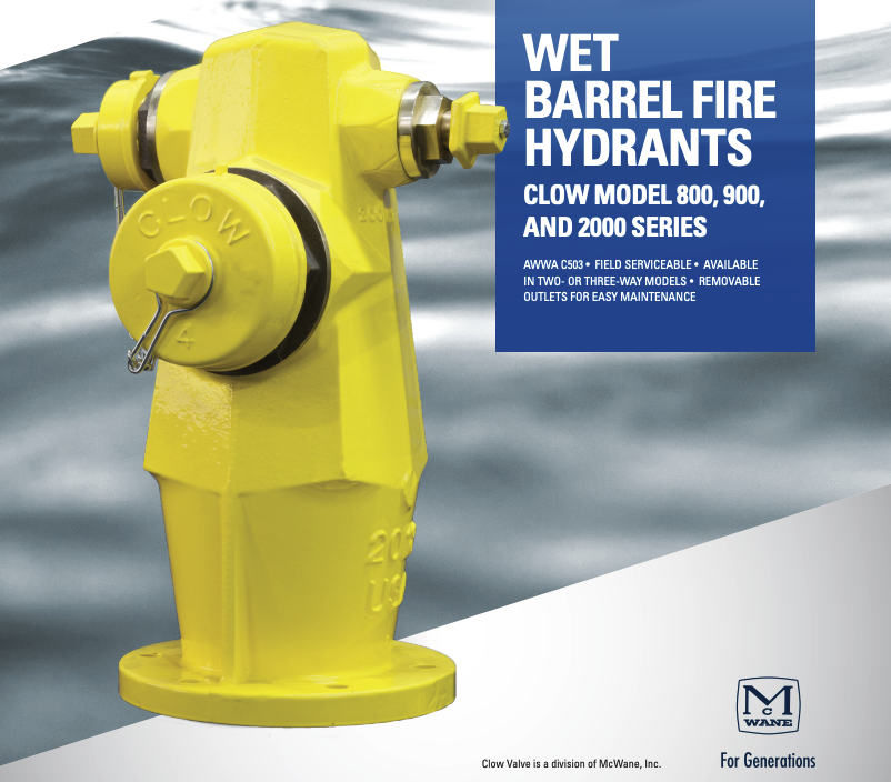 Clow Valve wet barrel hydrants serve a unique purpose in the hydrant market, and only Clow brings you a complete line of two and three-way outlet barrel options. No matter your needs, there's a Clow wet barrel hydrant to meet them. Learn more: bit.ly/3rXLmx5
