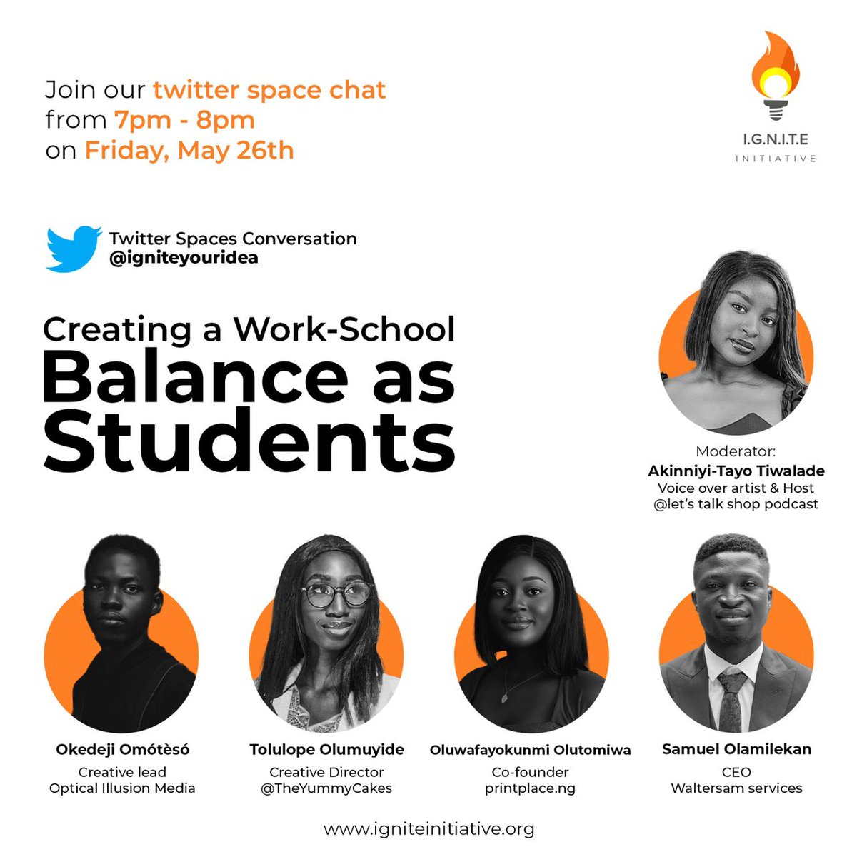 igniteyouridea's tweet image. 🗓️ Mark your calendars for Friday, May 26th at 7 pm, as we dive deep into the world of student entrepreneurship and uncover the secrets to successfully managing your business while excelling academically. 🎯 
#IGNITEYourIdea #StudentEntrepreneurs #Entrepreneurs #WorkLifeBalance