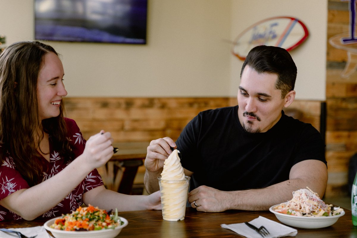 Dole Soft Serve® dates are superior. 🥰 Love is in the air. Greenwich Island Fin, Cos Cob. Open daily from 11AM to 9PM. #greenwichhawaiianpoke #pokerestaurant #pokebowls #CosCob #chamberofcommerce #coscobresturants #greenwichct #ctresturants #DoleSoftServe