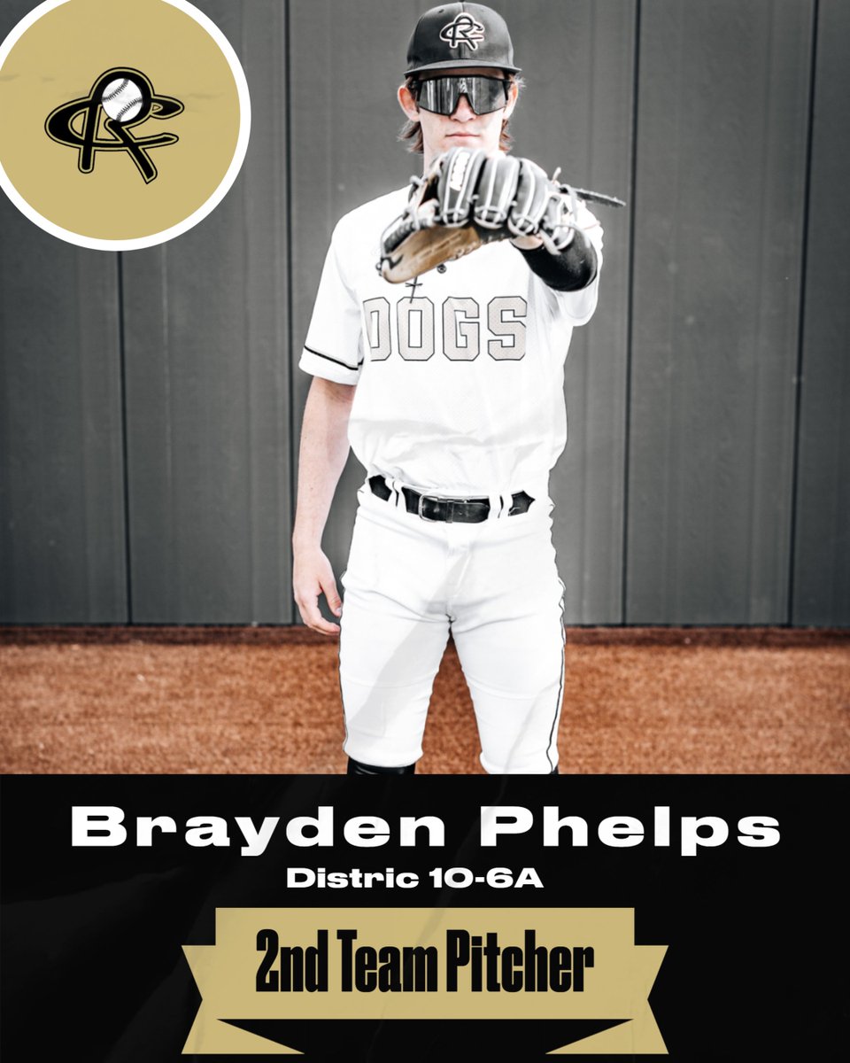 RCHSDogsBall's tweet photo. Congratulations to these players on their district honors!
Ethen Myers-2nd Team Utility Player
Brayden Phelps-2nd Team Pitcher https://t.co/BkEytLwszf